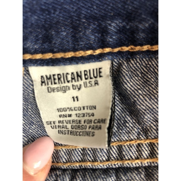 American Blue Premium Juniors Size 11 Denim Ripped Distressed Jeans - Picture 7 of 12